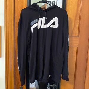 Fila thin black hoodie